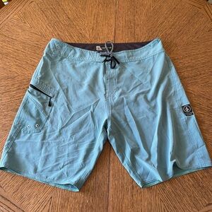 Volcom Men's Teal Board Shorts